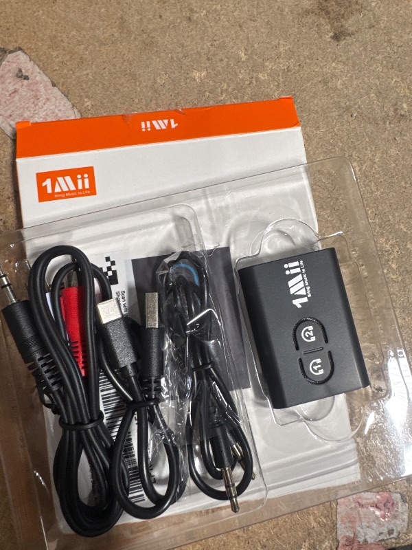 Photo 1 of * PHOTO FOR REFERENCE* 1Mii Bluetooth 5.1 Auxiliary Receiver, 12-Hour Battery Life, 70ft Range, Built-In Microphone, Safe Hands-Free Operation
