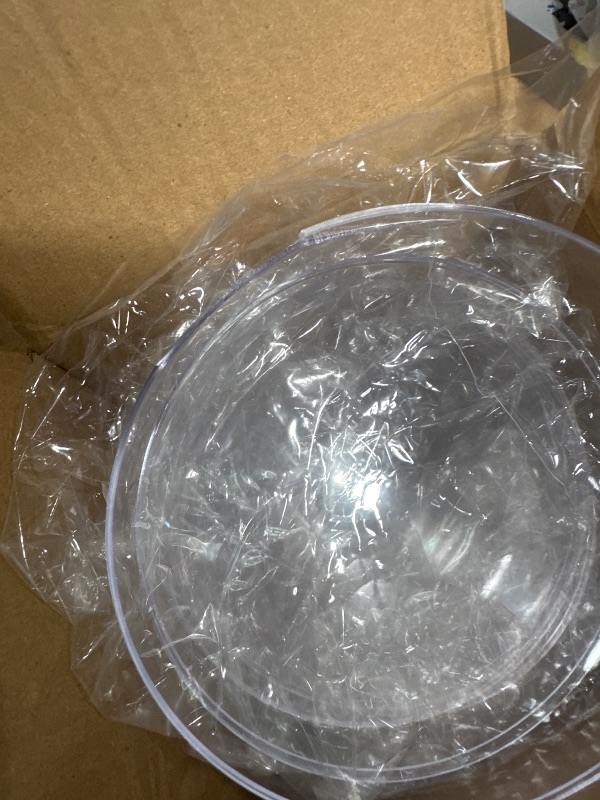 Photo 1 of *1ST ONE CRACKED* 7Queen Giant 140mm/5.5inch=5PCS Extra Large Clear Ball Ornaments, Big Fillable Christmas Balls Shatterproof Ornament Baubles for DIY Crafts Christmas Wedding Party Decor