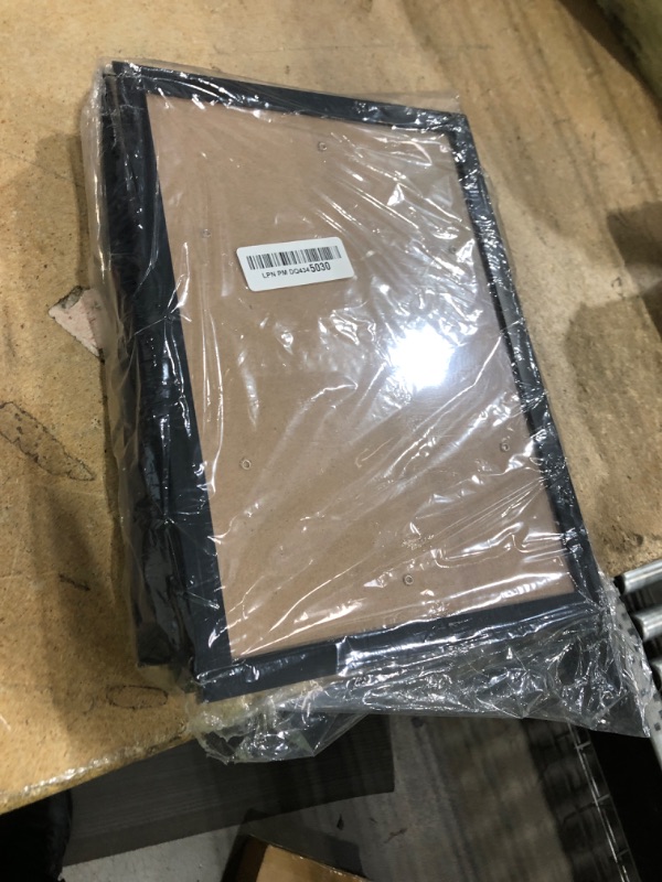 Photo 1 of upsimples 8x12 Picture Frame Set of 10, Display Pictures 6x8 with Mat or 8x12 Without, Multi Photo Frames Collage for Wall or Tabletop Display, Black