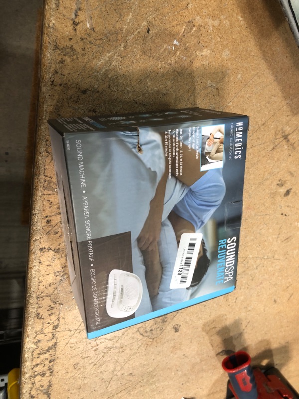 Photo 1 of Homedics Rejuvenate White Noise Sound Machine. Travel Sound Machine for Sleep and Relaxing. Great for Travel, Nursery’s and Babies. 6 Relaxing Nature Sounds, Auto-Off Timer