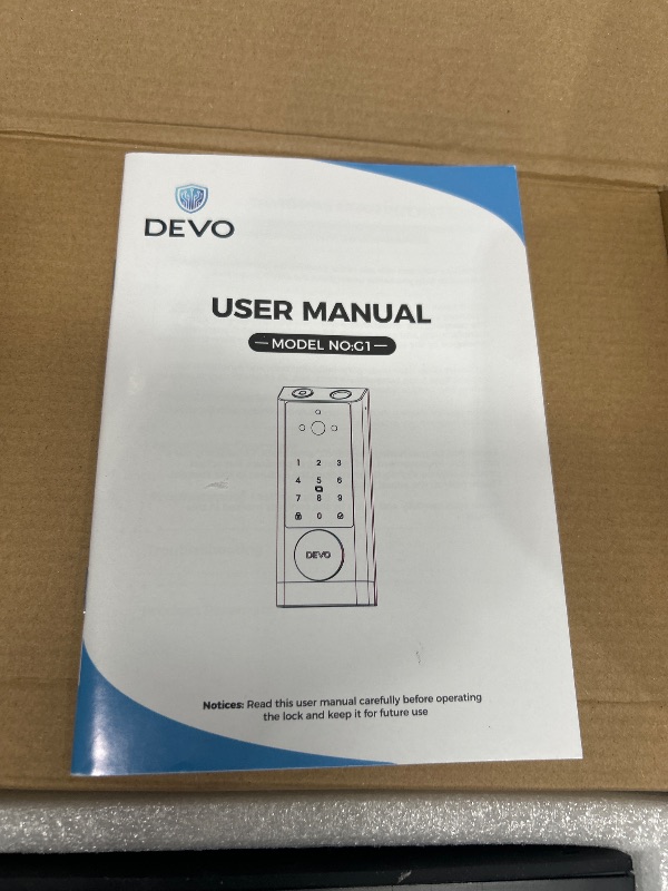 Photo 1 of Devo G1 Video Smart Lock with Camera&Doorbell,6-in-1 Keyless Entry Door Lock with App Remote,Fingerprint ID,Auto Locks,Built-in Wi-Fi Smart Deadbolt for Front Door,Easy Install,Waterproof,BHMA Grade 3