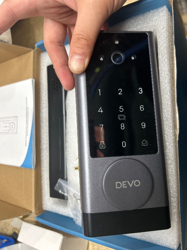 Photo 1 of Devo G1 Video Smart Lock with Camera&Doorbell,6-in-1 Keyless Entry Door Lock with App Remote,Fingerprint ID,Auto Locks,Built-in Wi-Fi Smart Deadbolt for Front Door,Easy Install,Waterproof,BHMA Grade 3