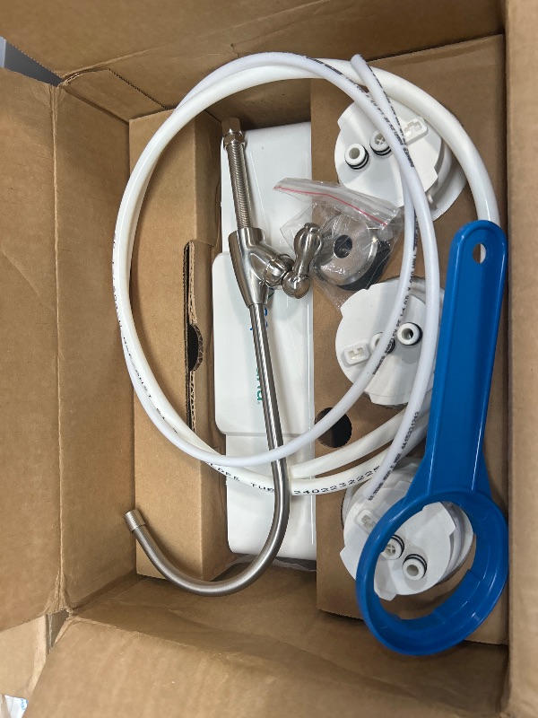Photo 1 of *** SEE NOTES ***Aquasana Under Sink Water Filter System - Reduces PFAS, Lead, & Chlorine in Drinking Water - Under Counter Claryum Filtration for Kitchen - 3-Stage - Brushed Nickel Faucet - AQ-5300.55