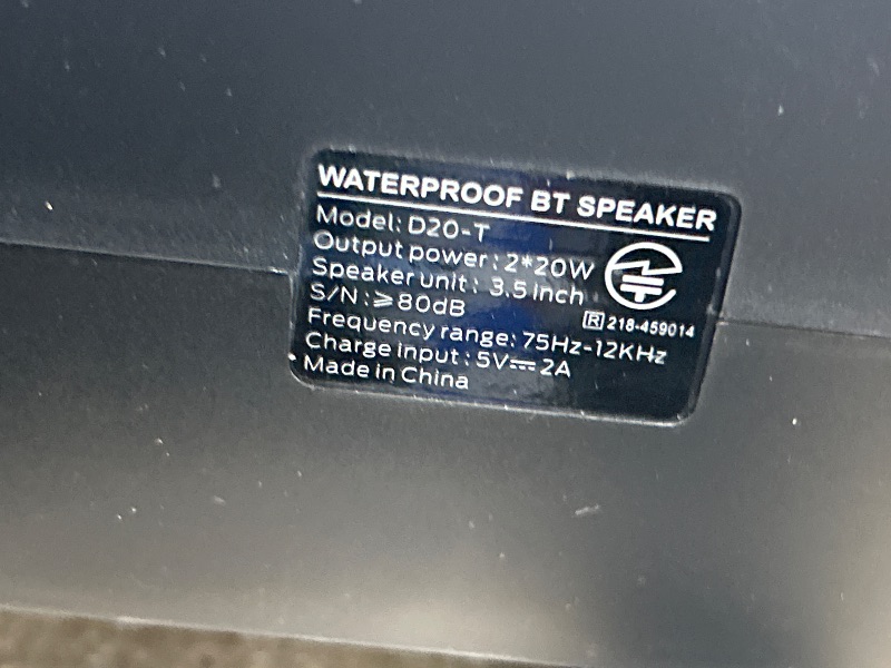 Photo 1 of *** SEE NOTES ***HWWR Portable Bluetooth Speaker with Microphones, Karaoke Machine for Adults and Kids, PA System with 2 Wireless Microphones, Disco Lights for Home Parties Outdoor Gatherings, Support USB/AUX/TWS