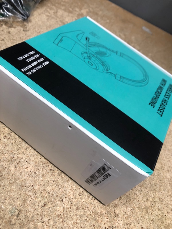 Photo 1 of Wireless Headset with Mic for Work, Bluetooth Headphones with Mic Mute & USB Dongle, V5.2 Bluetooth Headset with Microphone Noise Canceling & Charging Base, 45Hrs for Meetings/Office/Call Center/Teams