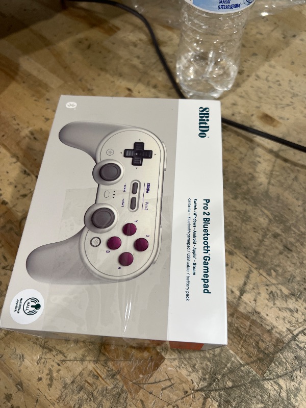 Photo 1 of 8Bitdo Pro 2 Bluetooth Controller for Switch, Hall Effect Joystick Update, Wireless Gaming Controller for Switch, PC, Android, and Steam Deck & Apple (G Classic Edition)