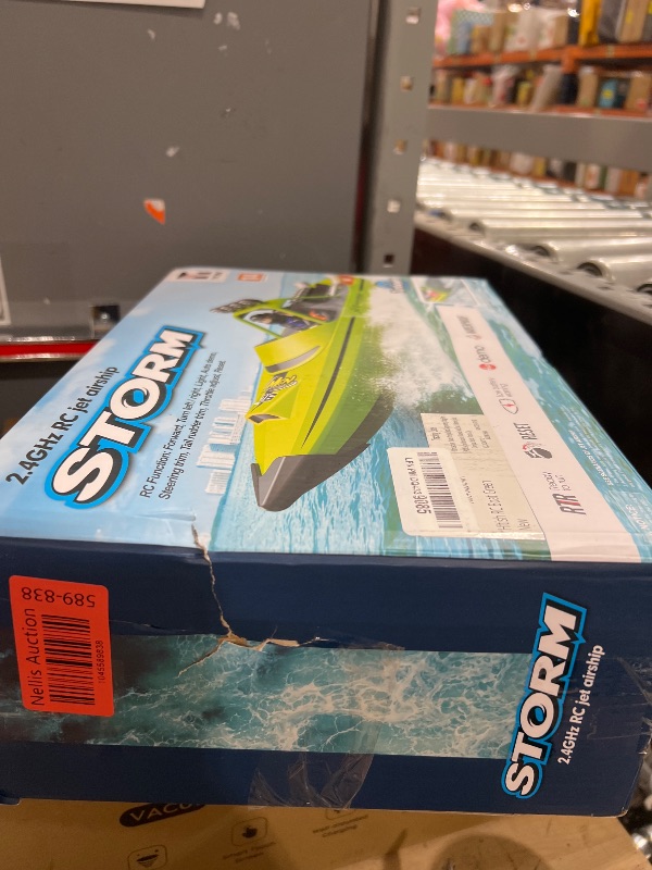 Photo 1 of Hitish RC Boat for Kids Adults 2.4GHz Remote Control Boats with LED Light for Pool Lakes Water, 20MPH Fast Speed Racing Jet Boat, Boat Toy for Boys Girls, 2 Rechargeable Batteries 40+ Mins, Green