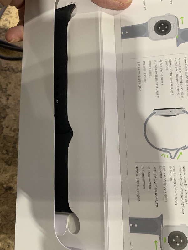 Photo 1 of Apple Watch Series 10 [GPS 46mm case] Smartwatch with Jet Black Aluminium Case with Black Sport Band - M/L. Fitness Tracker, ECG App, Always-On Retina Display, Water Resistant