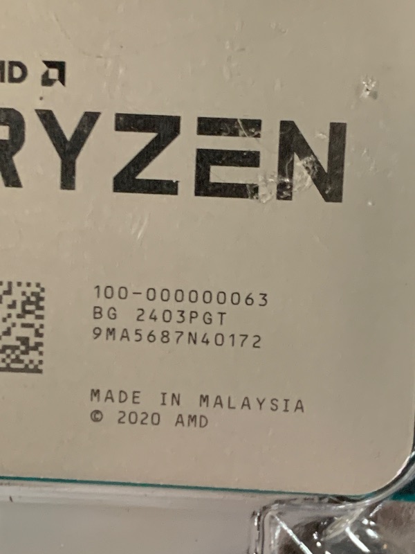 Photo 1 of AMD Ryzen 7 5800X 8-core, 16-thread unlocked desktop processor