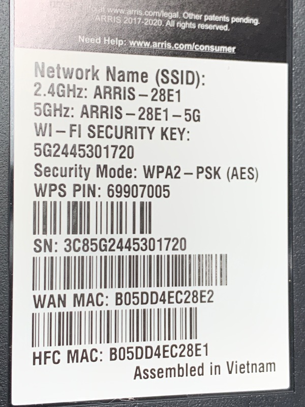 Photo 1 of ARRIS (SBG7400AC2) - Cable Modem Router Combo - Fast DOCSIS 3.0 & AC2350 WiFi , Approved for Comcast Xfinity, Cox, Charter Spectrum & more , Four 1 Gbps Ports , 800 Mbps Max Internet Speeds