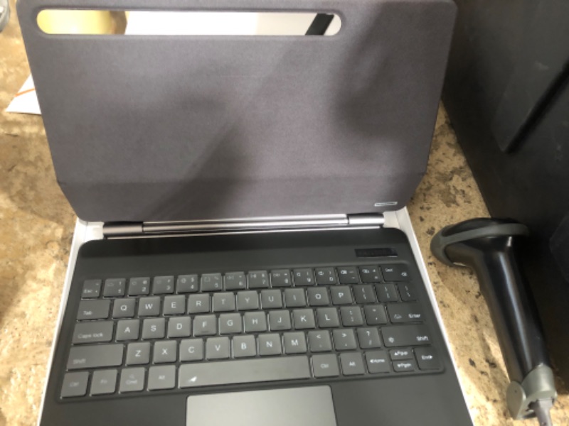 Photo 1 of CHESONA Keyboard Case for Samsung Galaxy Tab S10+ Plus/S9+ Plus/S9 FE+ Plus/S8+ Plus/S7+ Plus/S7 FE 12.4", Floating Cantilever Magnetic Stand, Touchpad & Backlit, Pen Holder & Battery Display, Black