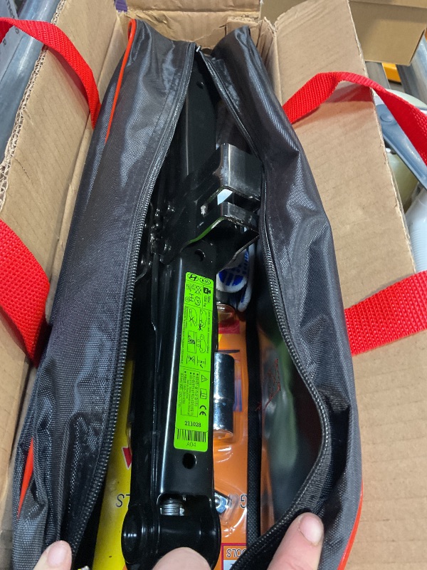 Photo 1 of Car Jack Kit, Scissor Jack for Car 2 Ton (4409 lbs), Tire Jack Changing Kit with Lug Wrench for Sedan SUV