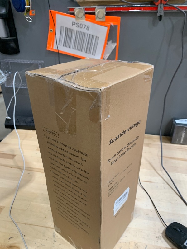 Photo 1 of Bedside Touch Lamp, 3 Way Touch Control Table Lamp with Silver Base, Modern Gray Nightstand Lamp with Cylinder Shade, Simple Dimmable Night Light for Bedroom Living Room Kitchen, LED Bulb Included