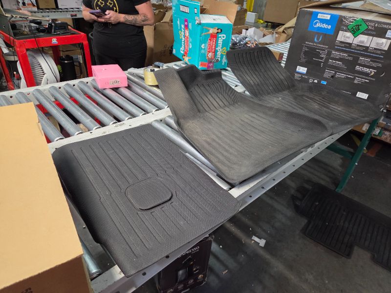 Photo 1 of ***INCOMPLETE - MISSING CARGO MATS - SEE PICTURES***
Tesla Model Y Floor Mats for 2025 2021-2024, 9PCS All Weather Full Set Cargo Liners Accessories, 3D TPE Odorless Floor Mat Trunk Frunk Rear Well Mats Custom for 5-Seater(Not Fit 7Seat & Juniper)