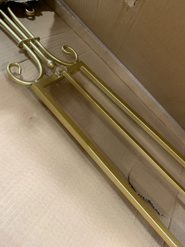 Photo 1 of 20"L x 26.75"W x 56.5"H Large Easel Stand for Display, Adjustable Heigh Metal Gold Easel Stand with Chain Support, Heavy Duty Easel for Mirror, Sign, Wedding, Picture Frame. (No Installation Required)