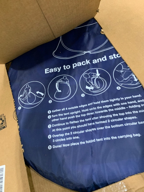 Photo 1 of *mINOR RIP IN CARRYING BAG** ISILER Pop Up Beach Tent, Portable Outdoor Shade Tent, UPF 50+ Beach Shelter, Easy Setup Windproof Waterproof Canopy