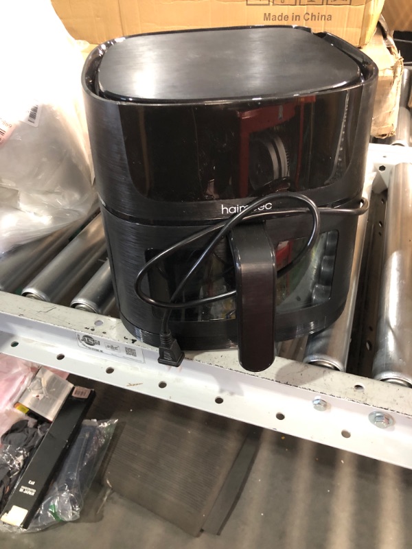 Photo 1 of ***(NO RETURNS OR REFUNDS/ FOR PARTS ONLY/ NON FUNCTIONAL/ MAJOR DAMAGE)***
HAIMEEC Air Fryer 8-in-1 with 6.3 Qt Capacity and Easy View Windows, Max 400F, 95% Less Oil, 100+ Recipes, Shake Reminder, Nonstick Basket for Roast, Bake, Dehydrate, Reheat, Broi