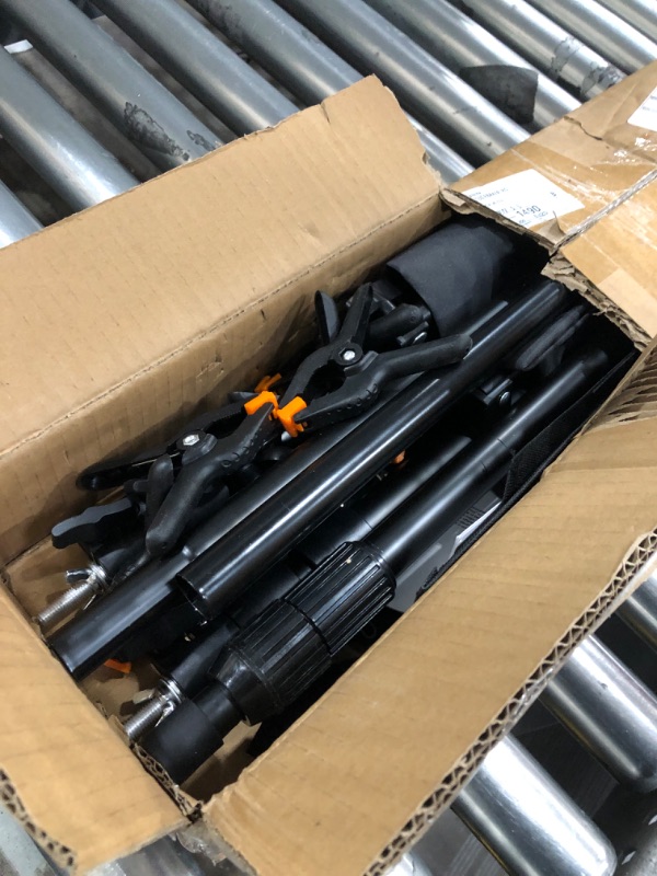 Photo 1 of VEVOR Backdrop Stand, 8.5 x 10 ft Adjustable Photo Backdrop Stand Kit, Portable Background Backdrop Stand with 2 Tripods, Heavy Duty Projector Screen Stand, for Wedding, Photo Video Studio & Party