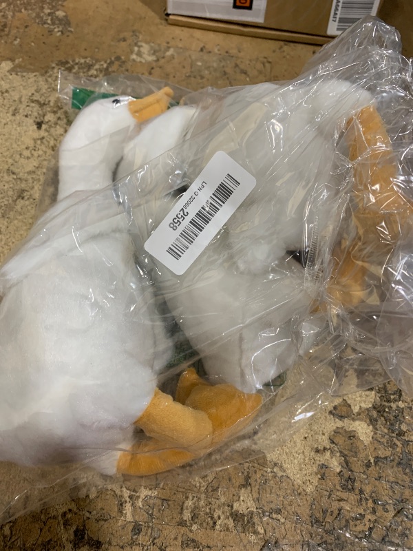Photo 1 of Sosation 3 Pieces 15.7'' Swan Stuffed Animal, Goose Plush Stuffed Animal Toy White Fluffy Cute Goose Funny Duck Plush Swan Toys Gifts for Kids Home Birthday Favor