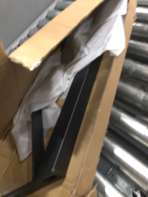 Photo 1 of DIYHD Steel Stair Riser 2 Step Stair Stringer for Deck Height 20in,Powder Coated Black,MAX Load Capacity:500lbs,2pcs