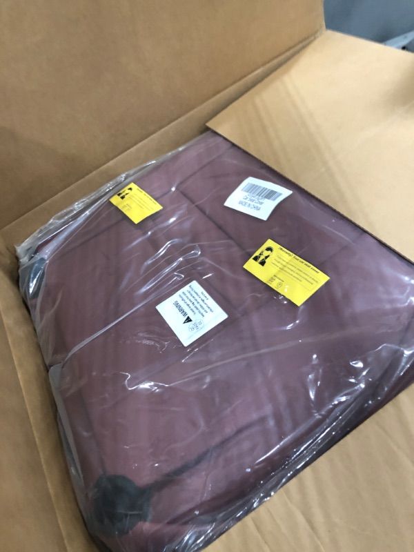 Photo 1 of AOMSAZTO Car Seat Cover for Tesla Model 3 2017 2018 2019 2020 2021 2022 2023 - Full Set Wine Red Seat Covers