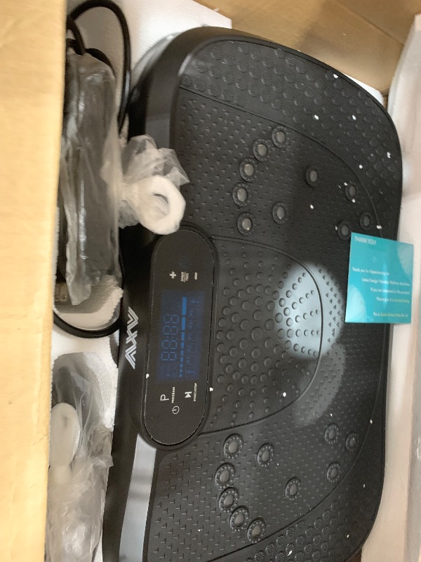 Photo 1 of AXV Vibration Plate Fitness Platform Exercise Machine Vibrating Lymphatic Drainage Shaking Full Body Shaker Workout Vibrate Stand Shake Board Sport Gym for Weight Loss Fat Burner for Women Men