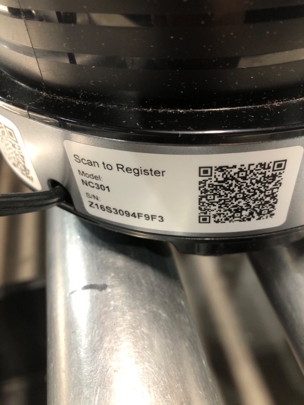 Photo 1 of **PARTS ONLY, MISSING EXTRA CONTAINER, DOESN'T TURN ON** Ninja NC301 CREAMi Ice Cream Maker, for Gelato, Mix-ins, Milkshakes, Sorbet, Smoothie Bowls & More, 7 One-Touch Programs, with (2) Pint Containers & Lids, Compact Size, Perfect for Kids, Silver