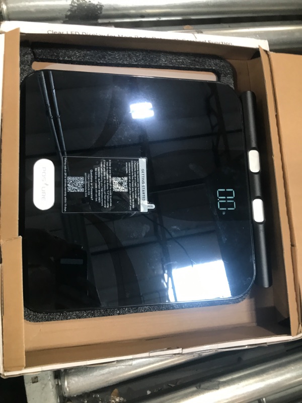 Photo 1 of Posture Scale for Body Weight and Fat Percentage, 8 Electrodes Larger Platform Digital Scale for BMI 28 Body Composition Measurement, Bathroom Smart Scales with LED Display FSA or HSA Eligible