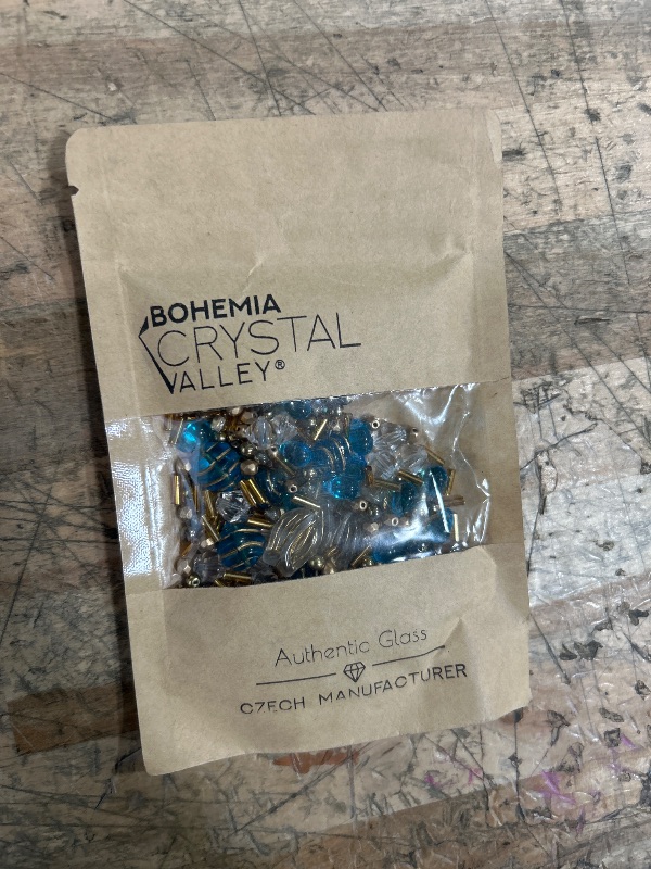 Photo 1 of 2.1oz (60 g) Mix of Unique Czech Bohemia Glass Pressed Beads, Rocailles, Aztec Pale Gold Crystal, Matte and Glossy, Hand Made BCV