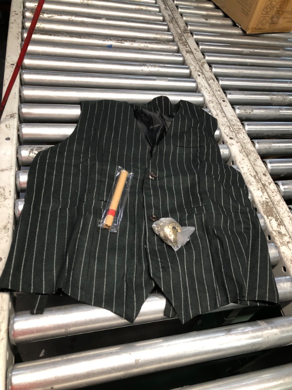 Photo 1 of ***INCOMPLETE - MISSING PARTS - SEE PICTURES***
EFORLED 1920s Mens Costume Fedora Hat,Gatsby Gangster Vest,Vintage Pocket Watch,Pre Tied Bow Tie,Tie,TT-L