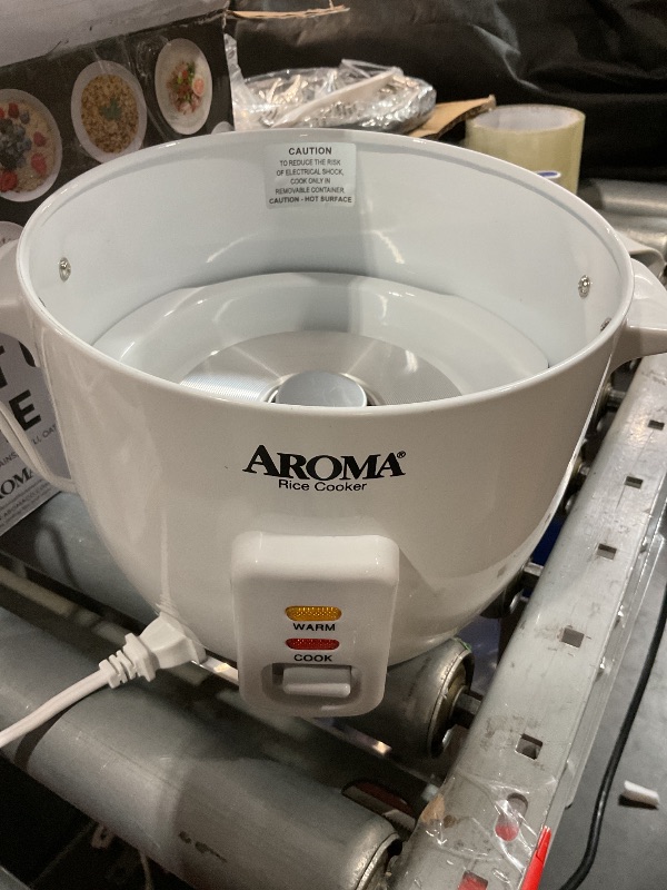 Photo 1 of (Non refundable)(parts only)Aroma Housewares Aroma 6-cup (cooked) 1.5 Qt. One Touch Rice Cooker, White (ARC-363NG), 6 cup cooked/ 3 cup uncook/ 1.5 Qt.