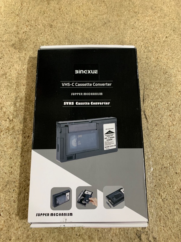 Photo 1 of Bingxue VHS C Cassette Adapter, Compatible 12mm SVHS VHS-C to VHS, Camcorders Motorized VHSC Ideal for VCR Player, Video Cassette Player and VHS to Digital Converting