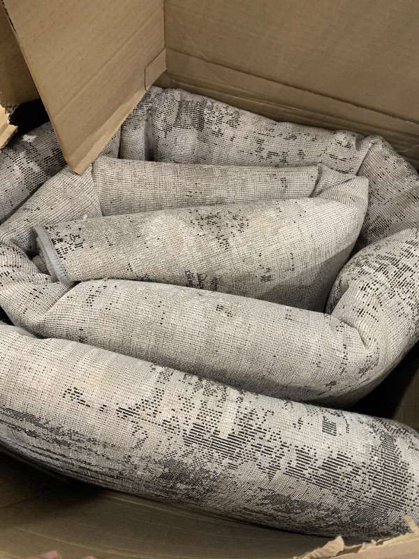 Photo 1 of ***SEE NOTES*** 
DMOYEST Area Rug Living Room Rugs - 8x10 Washable Large Soft Indoor Neutral Modern Abstract Low Pile Rug Carpet for Bedroom Dining Room Farmhouse Home Office - Grey Brown