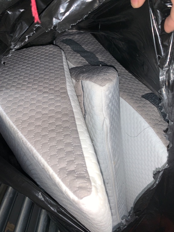 Photo 1 of 4PCS Wedge Pillow Set for After Surgery, Orthopedic Bed Wedge Pillow for Back Pain Relief, Sitting up in Bed,Recovery, Acid Reflux, Snoring, Body Pillow for Sleeping,Leg,Shoulder Support, White/Grey