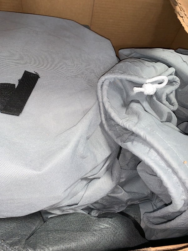 Photo 1 of GEARFLAG Fifth Wheel RV Cover with Slide Out Zippered Opening fits 28-30FT Trailer Reinforced Windproof Side-Straps Reflective Safety Strips Water-Resistance Heavy Duty Fabric