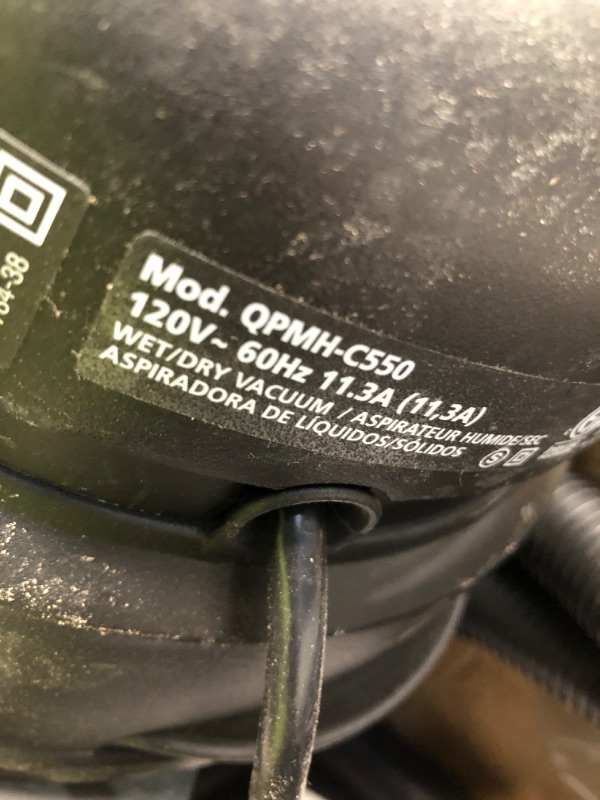 Photo 1 of (used)(unknown if complete) Shop-Vac 9522205 5 Gallon 5.5 Peak HP Hangup Wet/Dry Vacuum, 1.25 Inch Diameter x 7 Foot Hose, 18 Foot Cord