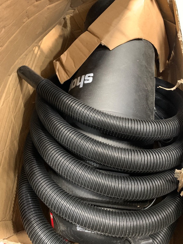 Photo 1 of (used)(unknown if complete) Shop-Vac 9522205 5 Gallon 5.5 Peak HP Hangup Wet/Dry Vacuum, 1.25 Inch Diameter x 7 Foot Hose, 18 Foot Cord