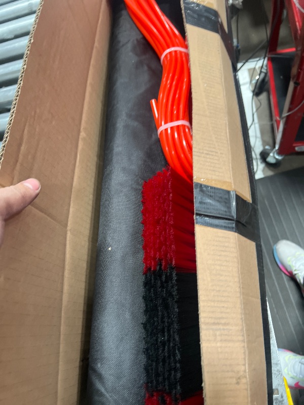 Photo 1 of 40ft Solar Panel Cleaning Brush & Squeegee, 2 Dusting Brush, Lightweight & Extendable Poles, Water Fed Poles Kit for Roof Window Greenhouse