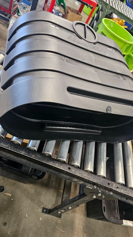 Photo 1 of ***Parts Only***Flame King Dual 30LB LP Propane Tank Light Plastic Heavy Duty Cover for RV, Travel Trailer, Camper And Recreational Vehicle - Black