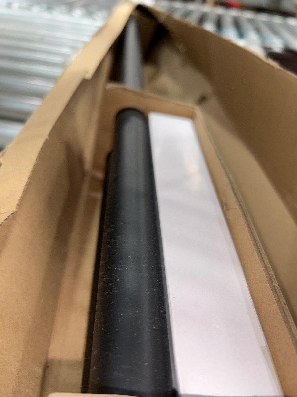 Photo 1 of (FAIR) Kenney KN90001 1" Weaver Indoor/Outdoor Rust-Resistant Curtain Rod, 72-144", Black