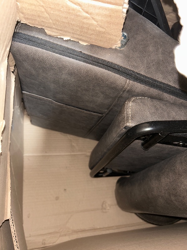 Photo 1 of GREY LEATHER CHAIR  