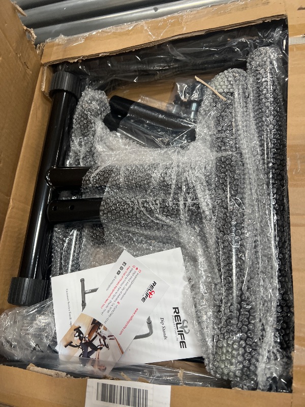 Photo 1 of ***parts only***RELIFE REBUILD YOUR LIFE Dip Station Functional Heavy Duty Dip Stands Fitness Workout Dip bar Station Stabilizer Parallette Push Up Stand (Black)