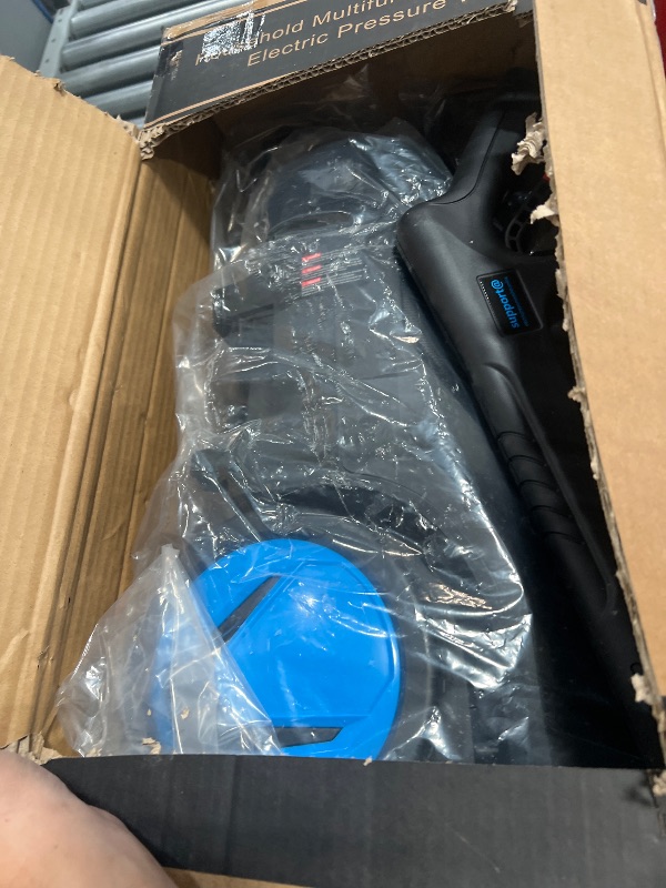 Photo 1 of ***PARTS ONLY***Electric Pressure Washer, 5000PSI 4.0GPM Heavy Duty Power Washer with 33 FT Extension Hose, 4 Quick Connect Nozzles and Foam Cannon for Cars/Fences/Driveways/Patios/Home Cleaning, Blue