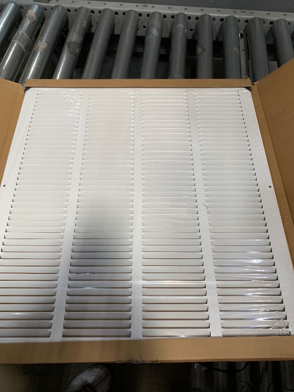 Photo 1 of 20" x 22" Return Air Grille - Sidewall and Ceiling - HVAC Vent Duct Cover Diffuser - [White] [Outer Dimensions: 21.75w X 23.75"h]