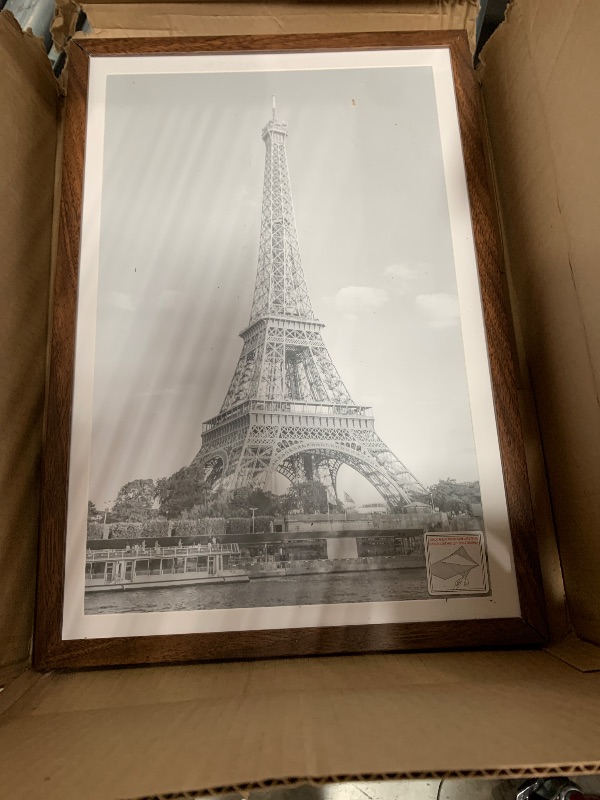 Photo 1 of ***(MINOR SCRATCHES)***
upsimples 12x18 Picture Frame, Display Pictures 11x17 with Mat or 12x18 Without Mat, Wall Hanging Photo Frame, Brown, 1 Pack