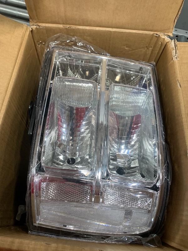 Photo 1 of APSVE Headlights Assembly for 2007-2013 GMC Sierra 1500, 07-14 Sierra 2500HD 3500HD Replacement Headlamp, Chrome Housing Clear Side