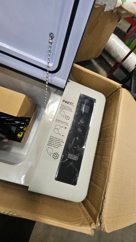 Photo 1 of (USED)(UNTESTED FULLY) F40C4TMP 12 Volt Refrigerator, 20 Quart(18L) Portable Freezer, 12V Car Fridge(-8?~50?), Compressor Cooler for Camping, Road Trip, Travel, Van, Truck, RV, Boat, Outdoor, Home, 12/24V DC & 100~240V AC