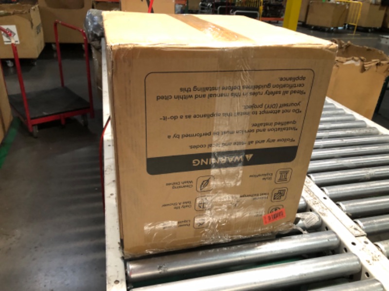 Photo 1 of ***USED - INCOMPLETE - UNABLE TO TEST - SEE PICTURES***
RV Tankless Water Heater, RV Instant Propane Hot Water Heater with 16 x 16 inch Door, Front Water Outlet and Showerhead Kit, 55000 BTUs 3.9 GPM, Compatible with All RVs, DC 12V, CSA Certificated,Whit
