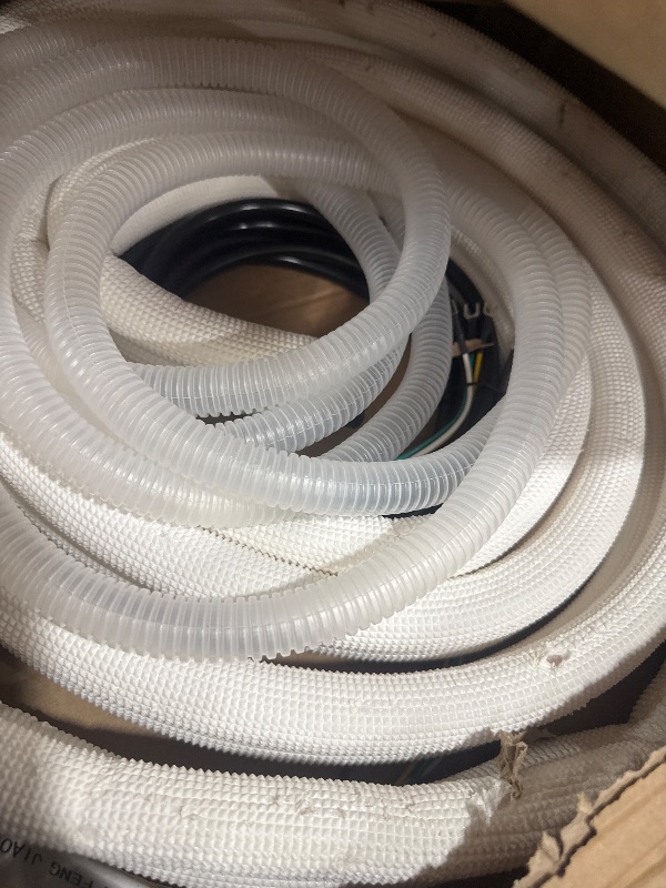 Photo 1 of 13 Ft Mini Split Line Set Air Conditioning Copper Tubing Pipe Extension 1/4" & 3/8" PE Thickened for AC and Heating 9000BTU