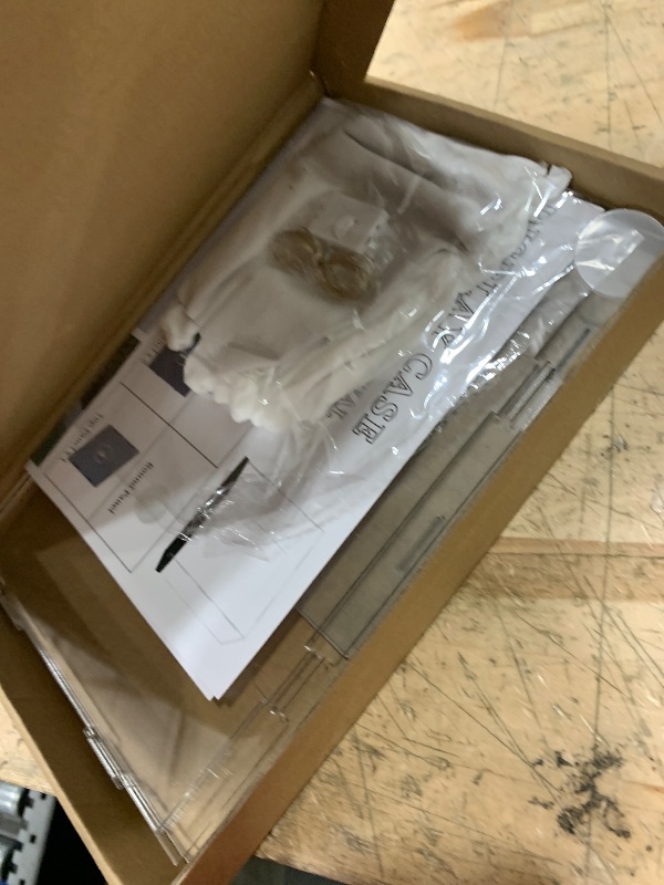 Photo 1 of LANSCOERY Acrylic Display Case, Assemble Showcase Display Box for Collectibles, with Dustproof & Seamless Display Design, 6x6x10inch Black Base